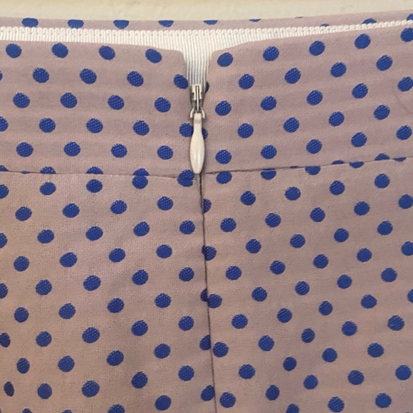 J. Crew | The Pencil Skirt in Royal Blue Polka Dot - Picture 10 of 14